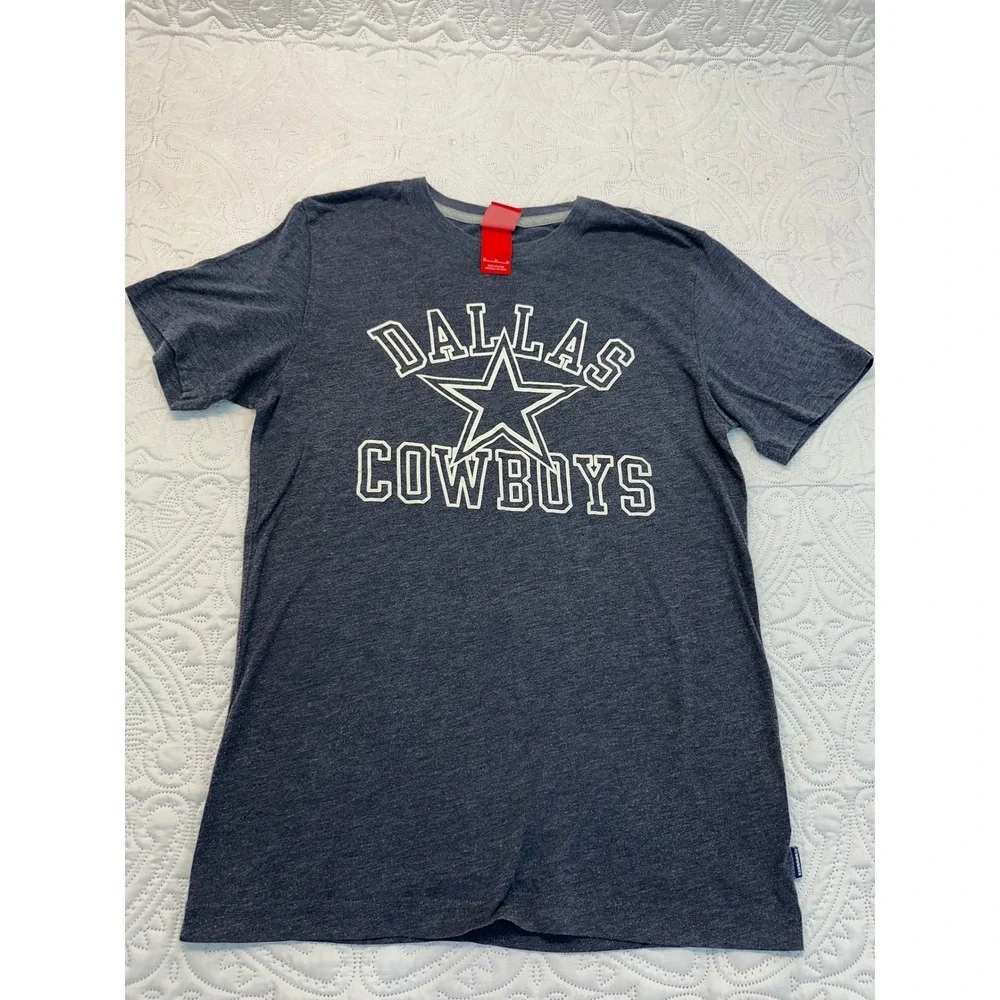 Nike Dallas Cowboys NFL Graphic T-Shirt Navy Blue Heathered Womens Medium